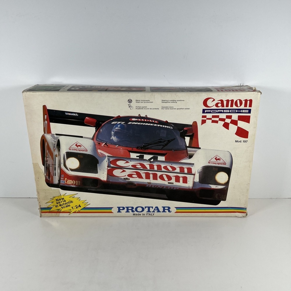 Protar‎ Porsche 956 Canon race car model kits in 1/24 Open Box SEALED PARTS